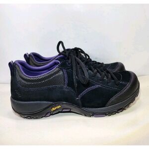 Dansko Paisley Waterproof Suede Sneakers Womens 39 US 8.5-9 Black Slip Resist
